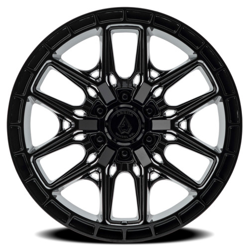 17" Arena Battle Glossy Black 17x9 Wheel 6x135 -12mm Truck Rim A114179089N01202