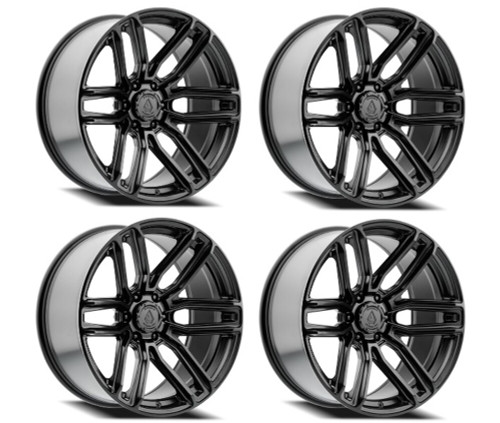 Set 4 20" Arena Supreme Satin Black 20x9 Wheels 6x135 20mm Truck SUV Rims