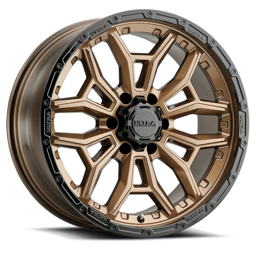 20" Ultra 126BZ Warmonger 6 Bright Bronze Black Lip 20x10 Wheel 6x5.5 -25mm Rim 20" Ultra 126BZ Warmonger 6 Bright Bronze Black Lip 20x10 Wheel 6x5.5 -25mm Rim