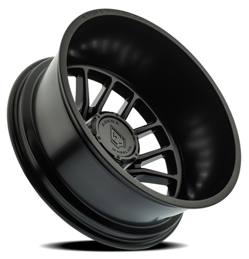 22" Arena Dually Thunder Rear Satin Black 22x8.25 Wheel 8x200 -202mm Rim