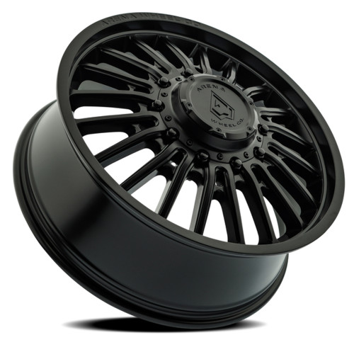20" Arena Dually Thunder Front Satin Black 20x8.25 Wheel 10x225 105mm Rim