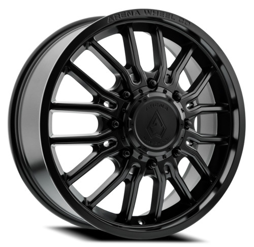 20" Arena Dually Thunder Front Satin Black 20x8.25 Wheel 8x200 105mm Rim
