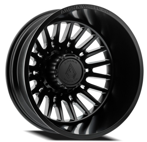 20" Arena Dually Thunder Rear Satin Black 20x8.25 Wheel 10x225 -202mm Rim
