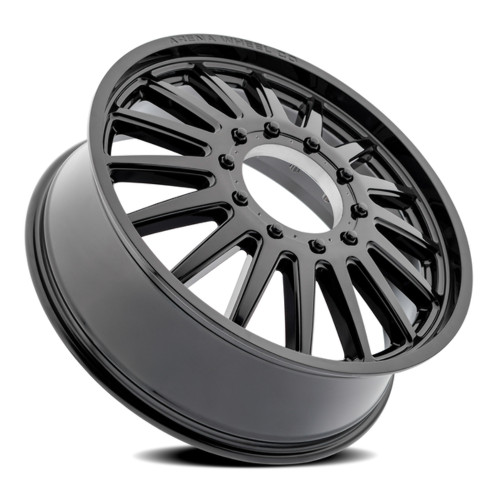22" Arena Dually Rival Front Glossy Black 22x8.25 Wheel 8x200 105mm Rim