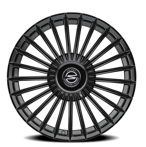 22" Select Bristol Glossy Black 22x9 Wheel 5x112 20mm Rim S1032290F8P2002