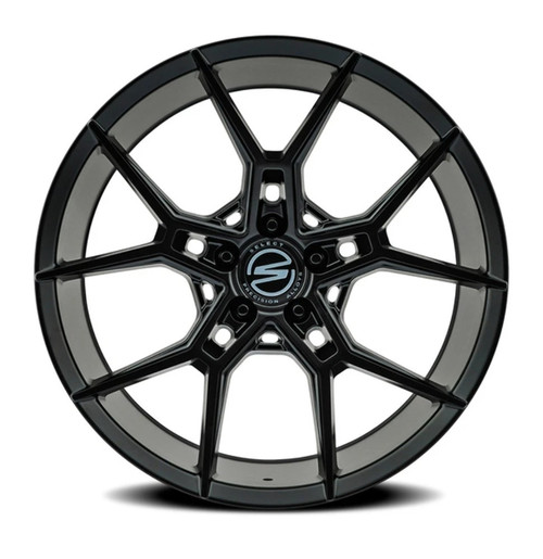 22" Select Alpine Satin Black 22x10.5 Wheel 5x120 38mm Rim S102220511P3801