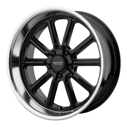 American Racing Vintage VN507 Rodder 20x9.5 5x4.5 Black Diamond Wheel 20" 0mm
