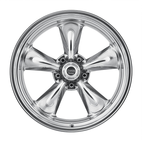 18" American Racing Vintage VN515 Torq Thrust II 18x9 5x5 0mm Polished Wheel Rim Classic Car Truck