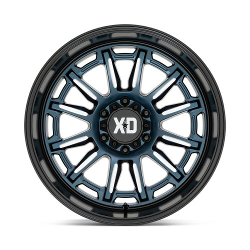 XD XD865 Phoenix 20x9 6x4.5 Metallic Blue Milled Black Lip Wheel 20" 18mm