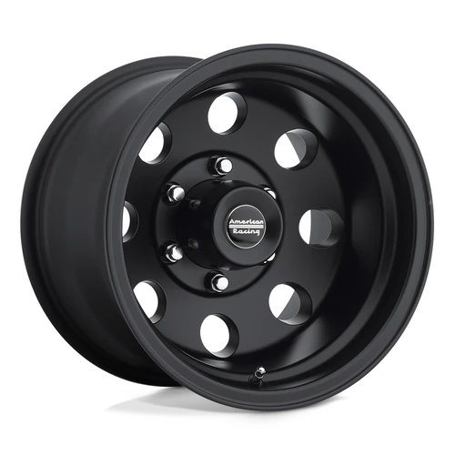 Set 4 16" American Racing AR172 Baja Satin Black 16x8 Wheels 8x6.5 -6mm Rims