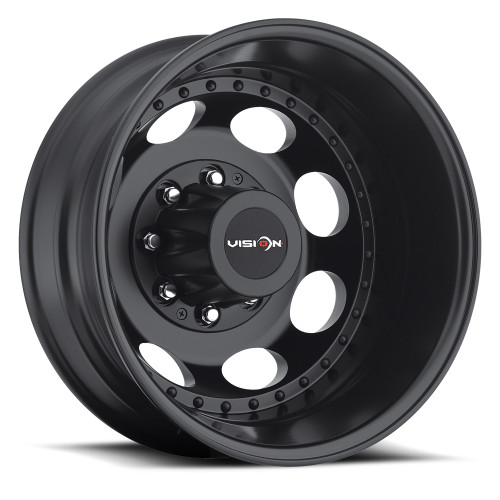 19.5" Vision HD 181Z Van Dually Matte Black Wheel 19.5x6.75 8x200 Rim -143mm