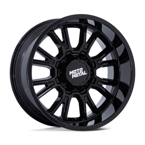Set 4 22" Moto Metal MO810 Legacy 22x9 8x170 1mm Gloss Black Offroad Tuck Wheels Rims