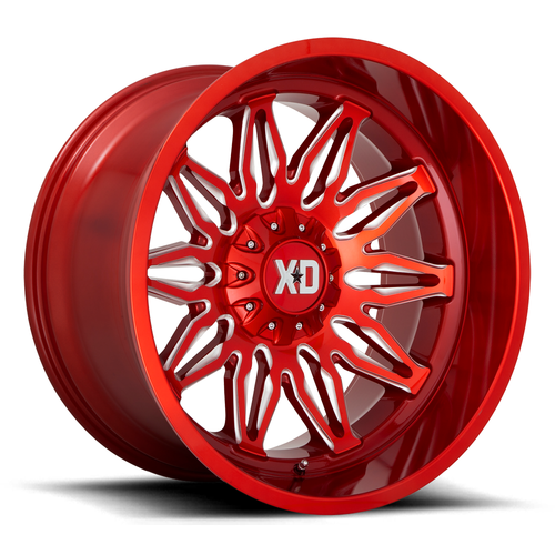 20x10 6x135 6x5.5 Candy Red Milled Wheel XD XD859 Gunner Rim -18mm