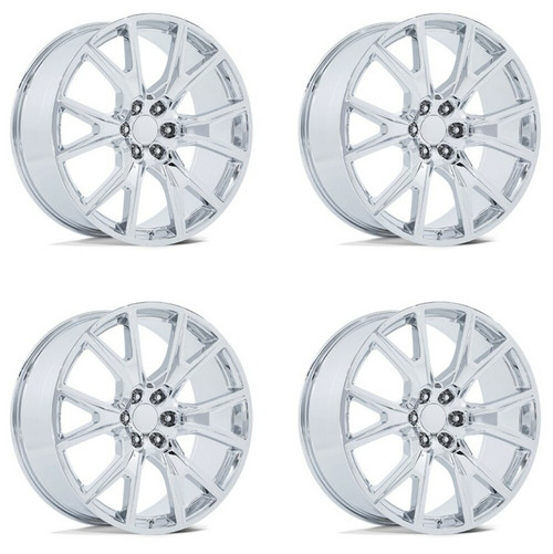 Set 4 24" Performance Replicas PR199 Chrome 24x10 Wheels 6x5.5  31mm Rims