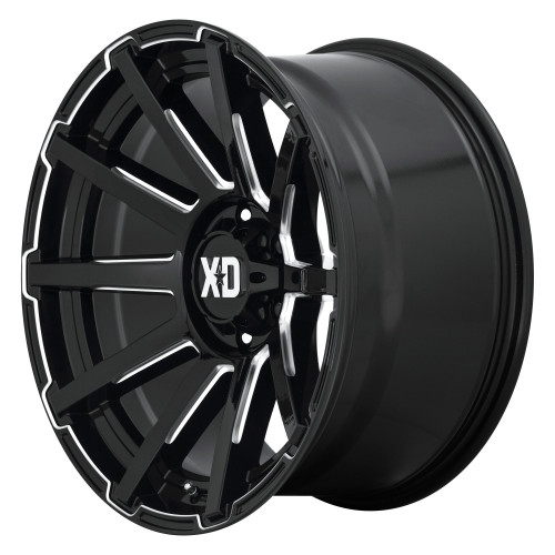 XD XD847 Outbreak 20x9 6x120 Gloss Black Milled Wheel 20" 18mm Rim