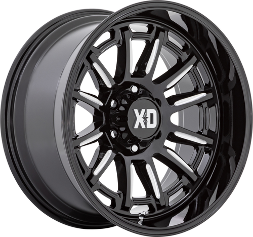 XD XD865 Phoenix 20x9 6x135 Gloss Black Milled Wheel 20" 0mm Rim
