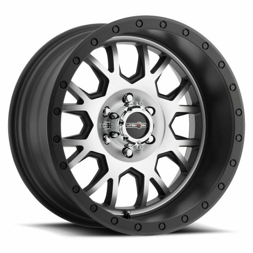 15" Vision ATV GV8 Black Machined Face Wheel 15x6 4x156 Rim 38mm