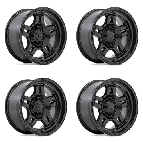 Set 4 Fuel D799 Oxide 18x9 5x5 Blackout Wheels 18" -12mm Rims
