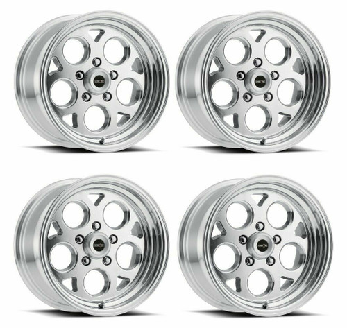Set 4 15" Vision 561 Sport Mag Polished 15x8 Wheels 5x4.75 (5x120.65) 27mm Rims