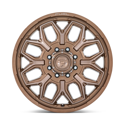 20" Fuel D876 Flux Dually Platinum Bronze 20x8.25 Wheel 8x6.5 104mm Front Rim