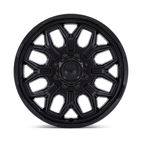 22" Fuel 1PC D871 Flux Dually Blackout 22x8.25 Wheel 8x6.5 104mm Front Truck Rim