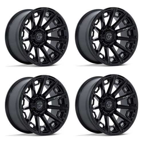 Set 4 20" Fuel FC900 Grip Gloss Black 20x9 Wheels 6x135 1mm Truck SUV Rims