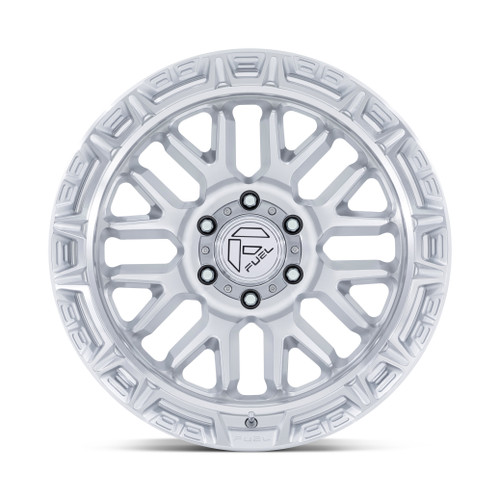 20" Fuel FC890 Rail Gloss Silver Machined Face 20x9 Wheel 6x135 1mmTruck  Rim