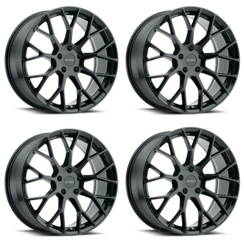 Set 4 Petrol P2B 16x7 5x4.5 Gloss Black Wheels 16" 40mm Rims