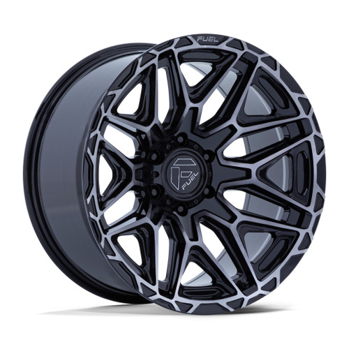 20" Fuel FC885 Injector Gloss Black Machined-FC DDT 20x10 Wheel 8x6.5 -18mm Rim