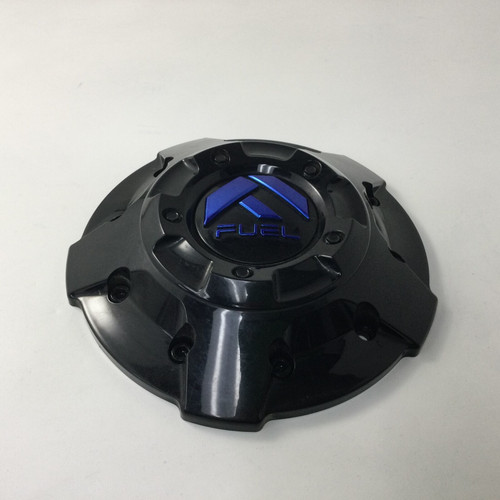 Used Fuel Offroad 1003-81GBK 1003-82Gloss Black Center Cap With Blue Logo