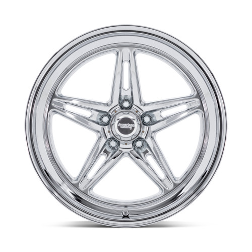 18" American Racing Vintage VN514 Groove Chrome 18x7 Wheel 5x4.75 0mm Rim