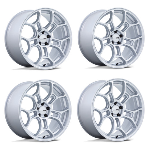 Set 4 19" American Racing AR952 GT Street Gloss Silver 19x10 5x4.5 35mm Wheels