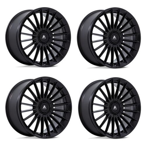 Set 4 20" Asanti Black AB048 Viceroy Matte Black 20x10.5 5x115 5x120 18mm Wheels