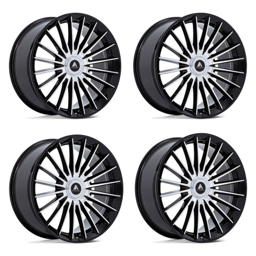 Set 4 26" Asanti Black AB048 Viceroy Black Machined Face 26x10 6x135 6x5.5 30mm