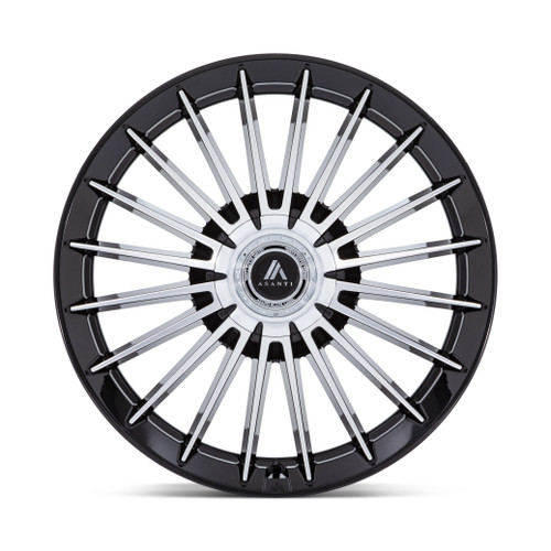 22" Asanti Black AB048 Viceroy Black Machined Face 22x9 5x112 5x120 27mm Wheel