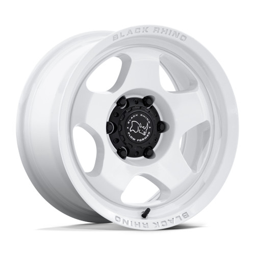 Set 4 17" Black Rhino Hard Alloys BR031 Sol Gloss White 17x9 6x135 12mm Wheels