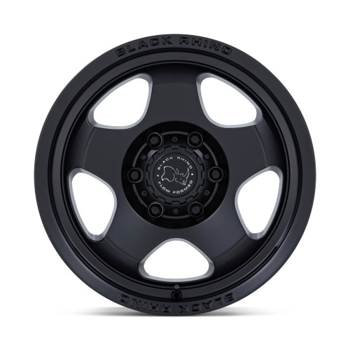 17" Black Rhino Hard Alloys BR031 Sol Matte Black 17x8.5 Wheel 6x135 0mm Rim