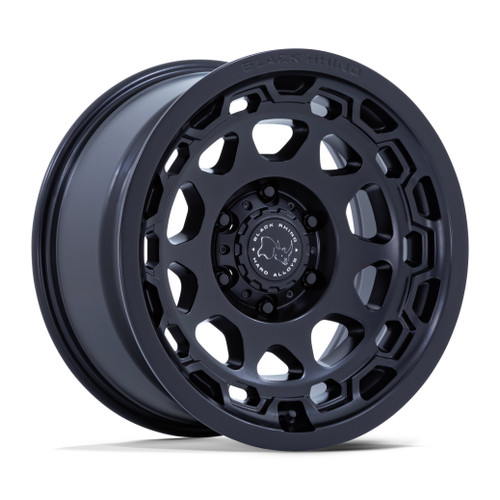 Set 4 17" Black Rhino Hard Alloys BR026 Congo Matte Black 17x8.5 5x5 25mm Wheels