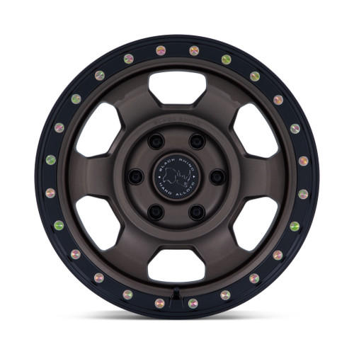 17" Black Rhino BR029 Trooper Burnt Bronze Matte Blk-Lip 17x8.5 Wheel 6x5.5 25mm