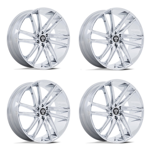 Set 4 26" DUB DC275 Blaze Chrome 26x10 Wheels 6x135 30mm Truck SUV Rims