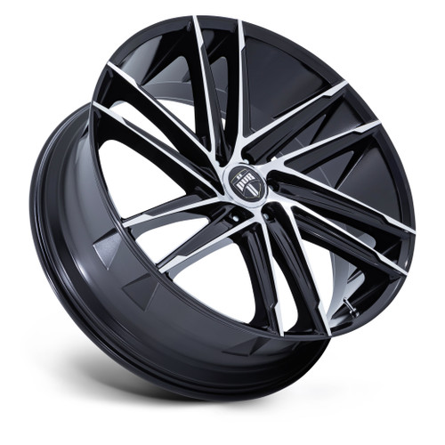 26" DUB DC275 Blaze Gloss Black Machined Face 26x10 Wheel 6x5.5 25mm Truck Rim