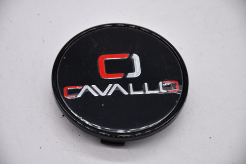 Cavallo Black Wheel Center Cap Hub Cap C266K65S-B 2.625" Snap in Clips at 2.5"