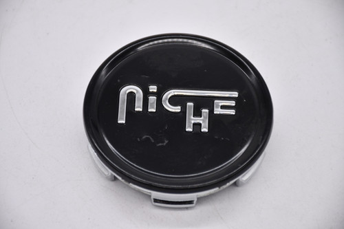 Niche Black Wheel Center Cap Hub Cap U1003-22MBS 2.75" Snap In Gamma Vosso Vice