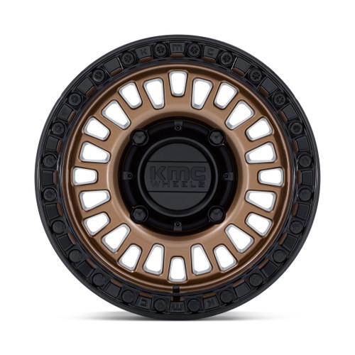 15" KMC Powersports KS242 Aztec Beadlock Bronze Matte Black Ring 15x7 4x156 38mm