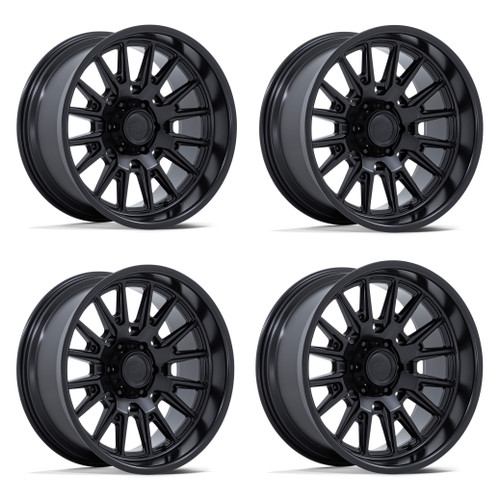 Set 4 20" Moto Metal MO814 Tekton Matte Black 20x10 Wheels 6x135 -18mm Rims