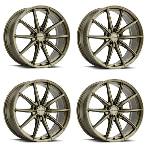 Set 4 17" Petrol P4B 17x8 5x110 Matte Bronze Wheels 40mm Rims