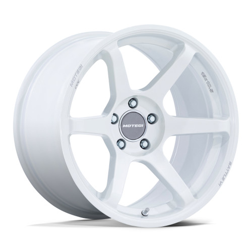 Set 4 19" Motegi MR160 Battle VI Matsuri White Pearl 19x8.5 5x100 30mm Wheels