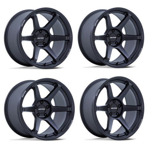 Set 4 19" Motegi MR160 Battle VI Matte Blackbird Metallic 19x9.5 5x4.5 20mm Rims