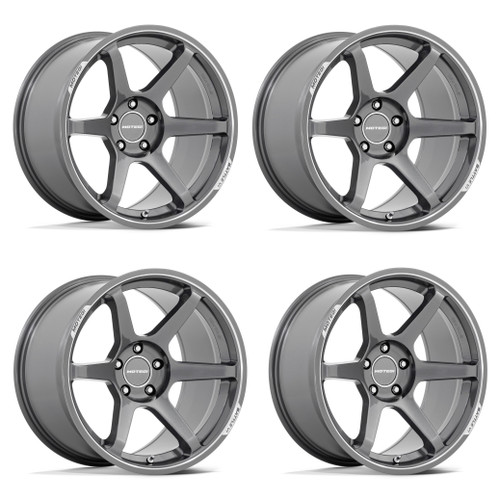 Set 4 18" Motegi MR160 Battle VI Gloss Gunzilla Machined Lip 18x9.5 5x120 35mm
