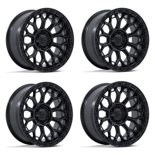 Set 4 20" Fuel FC901 Talon Blackout 20x9 Wheels 6x5.5 1mm Truck SUV Rims